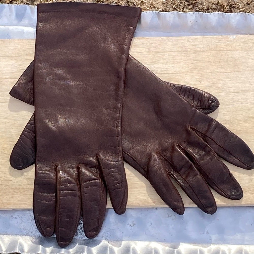 Gorgeous Vintage Grandoe Leather Gloves!!